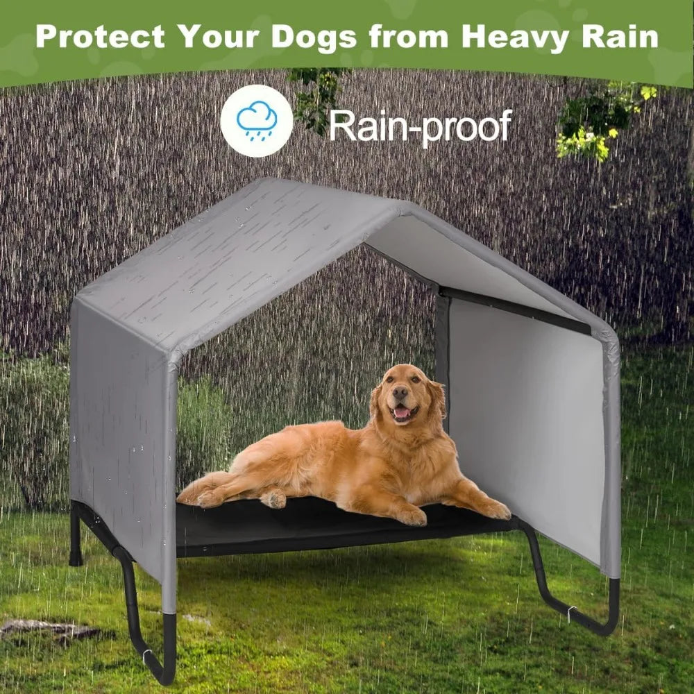 Outdoor Canopy Dog Bed Shelter Waterproof Sun Protection for Dogs